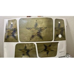 Yeti 20qt Roadie Cooler Army Star Decal Set